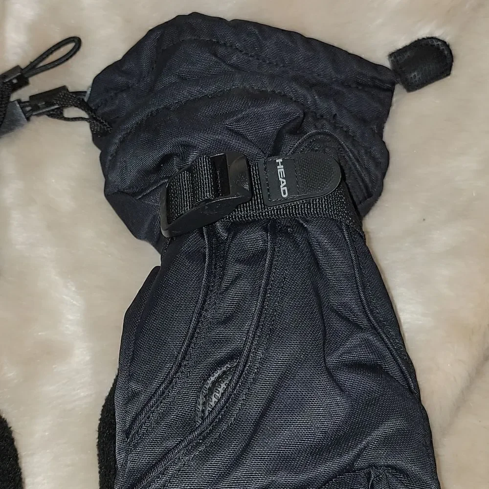 HEAD YOUTH BLACK SKI/SNOWBOARD GLOVES